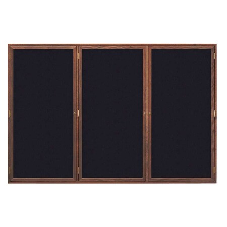United Visual Products Open Faced Traditional Corkboard, 24x18" UV640A-GOLD-MEDGRY